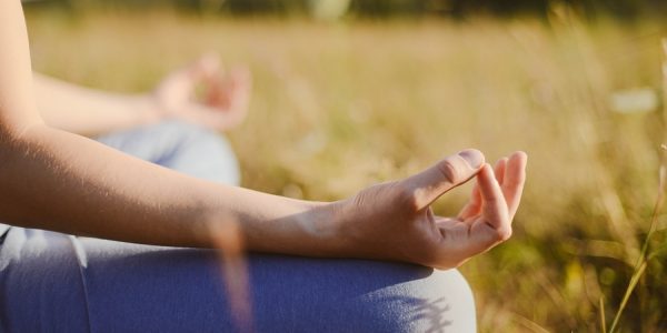 Woman meditating